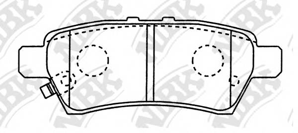 NiBK PN0430 Колодки гальмівні. дискові