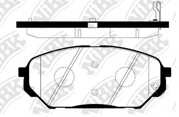 NiBK PN0456 Колодки гальмівні дискові
