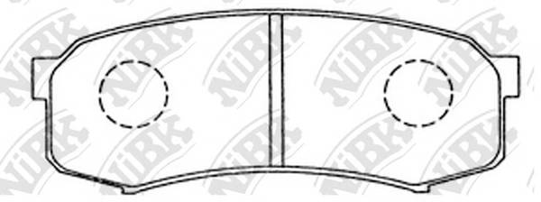 NiBK PN1243 Колодки гальмівні