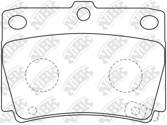 NiBK PN3391 Колодки тормозные