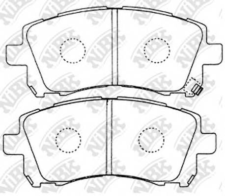 NiBK PN7390 Колодки гальмівні дискові