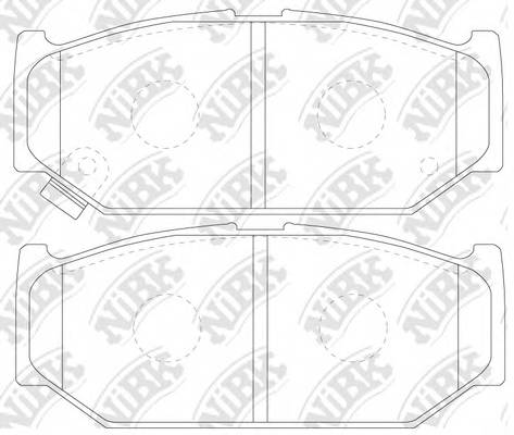 NiBK PN9529 Колодки гальмівні дискові