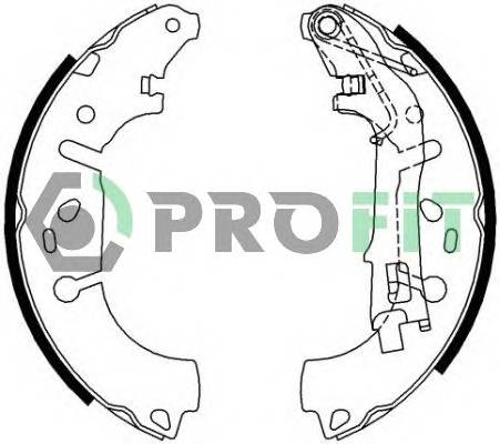 PROFIT 5001-0682 Колодки гальмівні барабанні