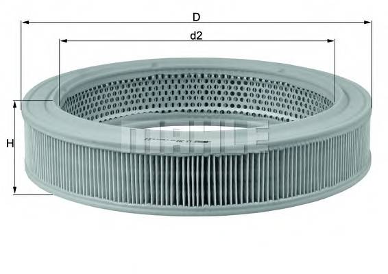 KNECHT LX 208 Повітряний фільтр