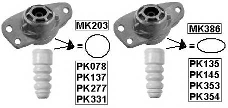 MONROE PK078 Пилозахисний комілект, амортизатор