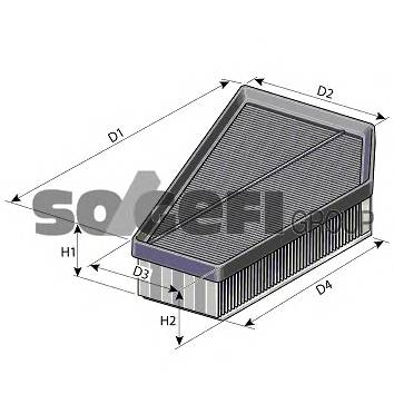 PURFLUX A1400 Повітряний фільтр