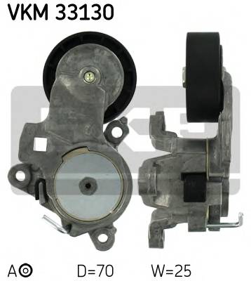 SKF VKM 33130 Натяжной ролик, поликлиновой