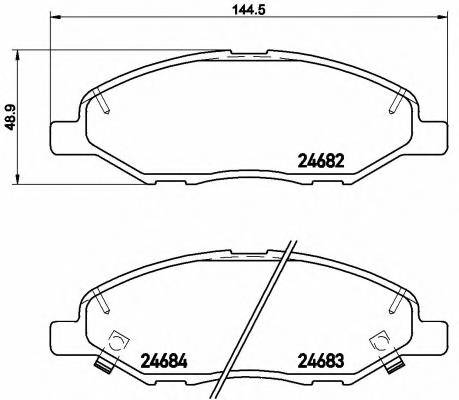 BREMBO P 56 088 Комплект тормозных колодок,