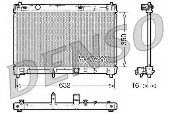 DENSO DRM50009 Радиатор, охлаждение двигателя