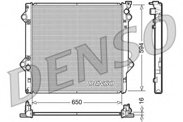 DENSO DRM50036 Радиатор, охлаждение двигателя