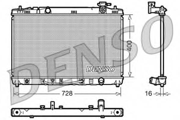 DENSO DRM50041 Радиатор, охлаждение двигателя