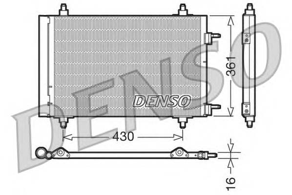 DENSO DCN07019 Конденсатор, кондиціонер