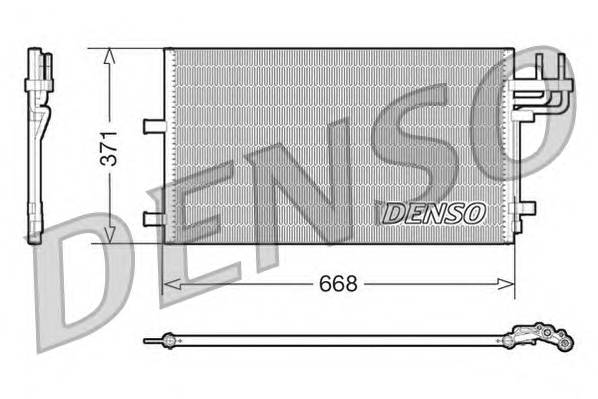 DENSO DCN10007 Конденсатор, кондиционер