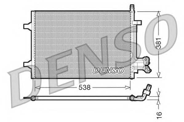 DENSO DCN10022 Конденсатор, кондиционер