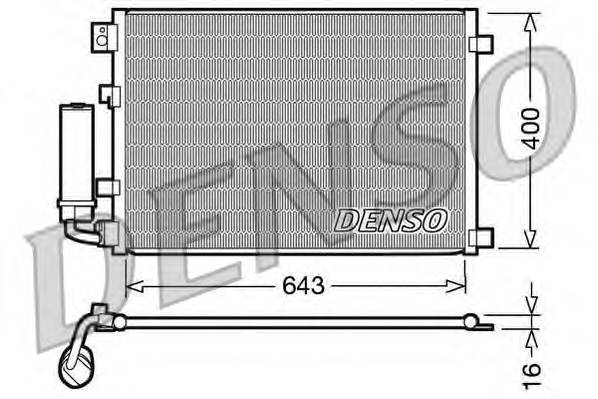 DENSO DCN46002 Конденсатор, кондиционер