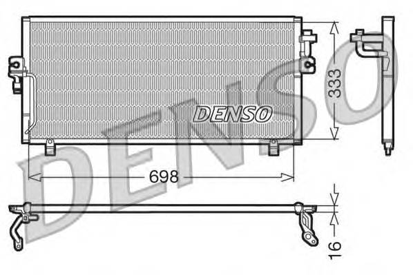 DENSO DCN46010 Конденсатор, кондиционер