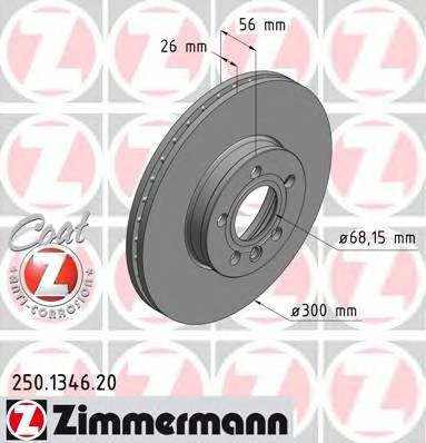 ZIMMERMANN 250.1346.20 Гальмівний диск