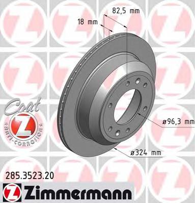 ZIMMERMANN 285.3523.20 Тормозной диск