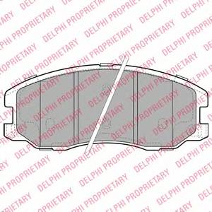 DELPHI LP1987 Комплект гальмівних колодок,