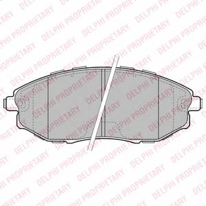 DELPHI LP2183 Комплект гальмівних колодок,