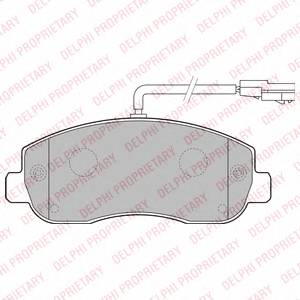 DELPHI LP2190 Комплект гальмівних колодок,