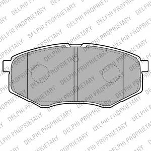 DELPHI LP2227 Комплект гальмівних колодок,