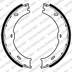 DELPHI LS2018 Комплект гальмівних колодок,