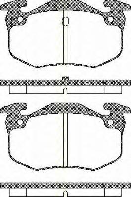 TRISCAN 8110 10943 Комплект тормозных колодок,