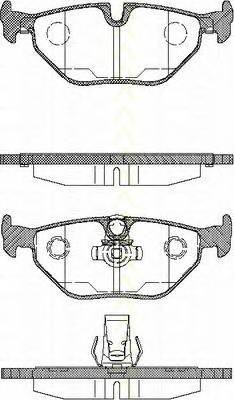 TRISCAN 8110 11003 Комплект гальмівних колодок,