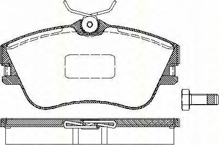 TRISCAN 8110 29001 Комплект тормозных колодок,