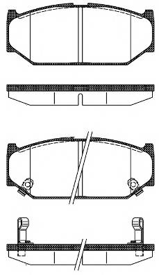 ROADHOUSE 21381.12 Комплект гальмівних колодок,