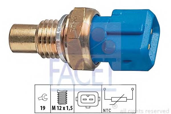 FACET 7.3194 Датчик, температура олії;