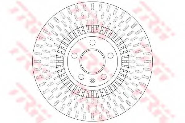 TRW DF6216 Гальмівний диск