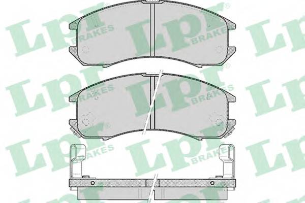 LPR 05P036 Комплект тормозных колодок,
