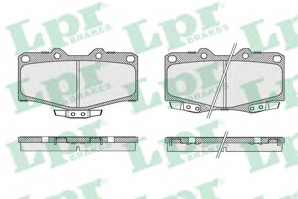 LPR 05P058 Комплект тормозных колодок,