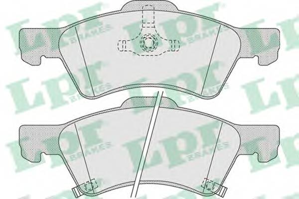 LPR 05P1006 Комплект тормозных колодок,