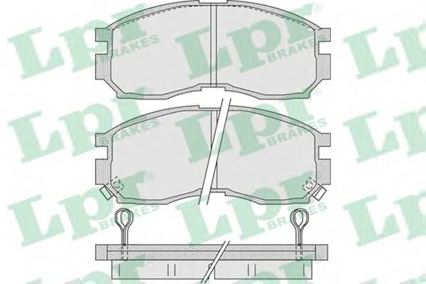 LPR 05P1012 Комплект тормозных колодок,