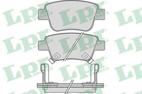 LPR 05P1113 Комплект тормозных колодок,