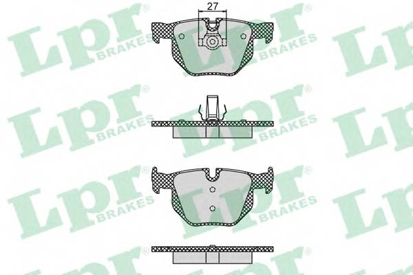 LPR 05P1194 Комплект тормозных колодок,