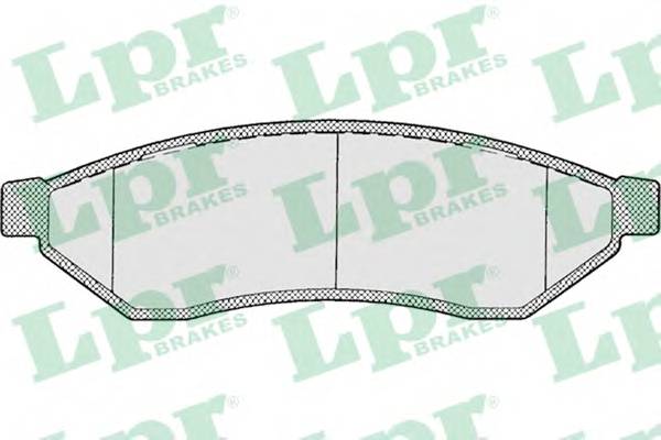 LPR 05P1198 Комплект тормозных колодок,