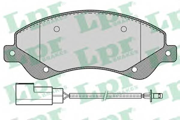 LPR 05P1259 Комплект тормозных колодок,