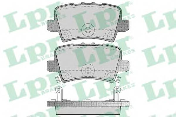 LPR 05P1273 Комплект тормозных колодок,