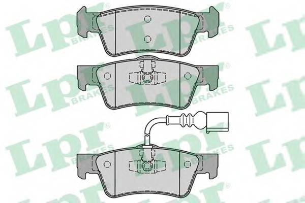 LPR 05P1284 Комплект тормозных колодок,