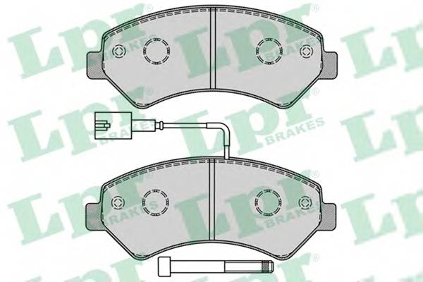 LPR 05P1288 Комплект тормозных колодок,