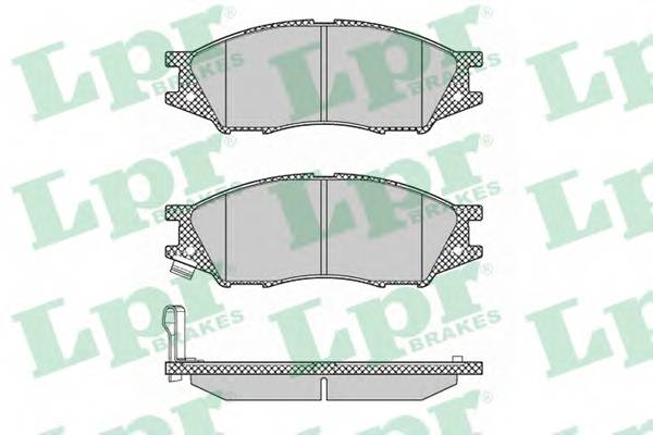 LPR 05P1346 Комплект тормозных колодок,