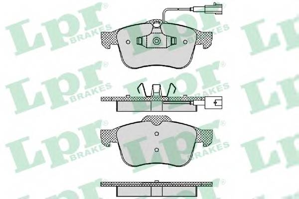 LPR 05P1470 Комплект тормозных колодок,