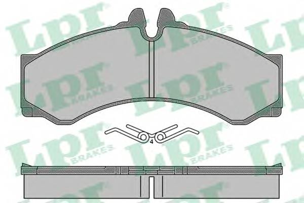 LPR 05P1517 Комплект тормозных колодок,