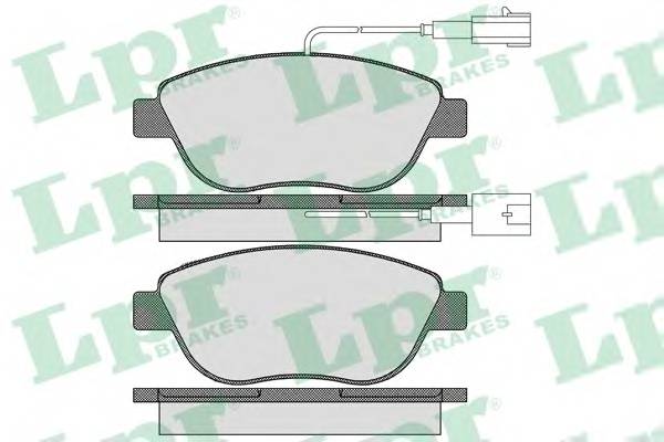 LPR 05P1657 Комплект тормозных колодок,
