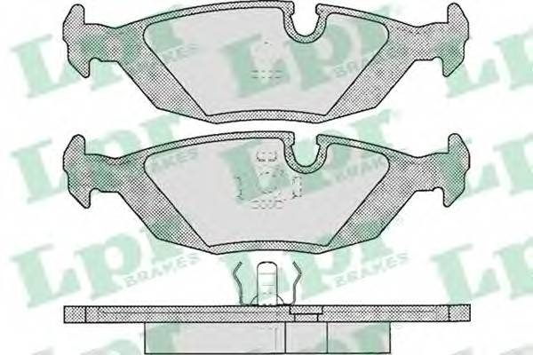 LPR 05P306 Комплект тормозных колодок,