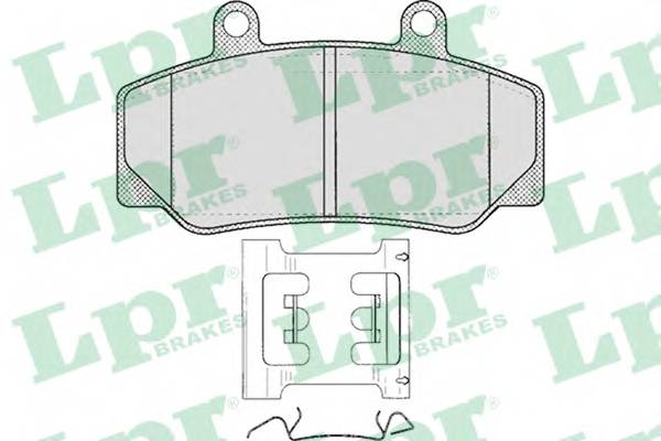 LPR 05P318 Комплект тормозных колодок,